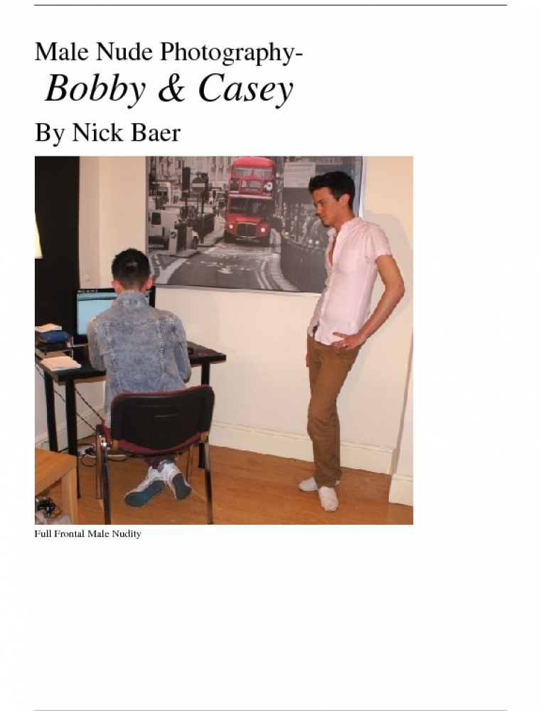 Male Nude Photography- Bobby & Casey Book and eBook