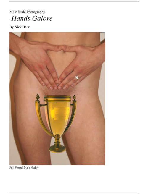 Male Nude Photography- Hands Galore Book and eBook