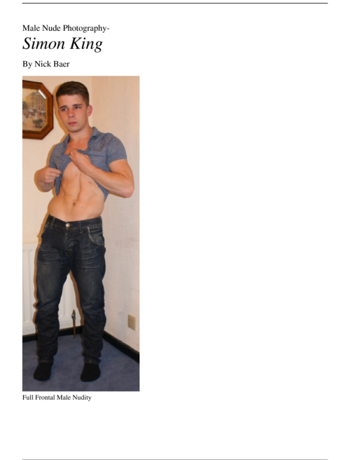 Male Nude Photography- Simon King Book and eBook