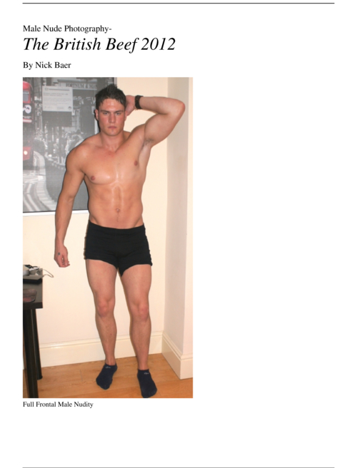 Male Nude Photography- The British Beef 2012 Book and eBook