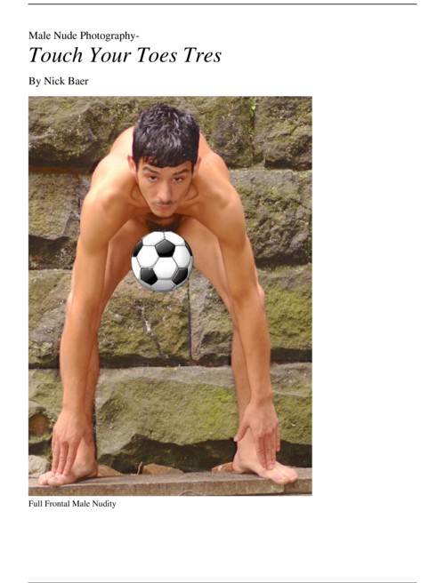 Male Nude Photography- Touch Your Toes Tres Book and eBook